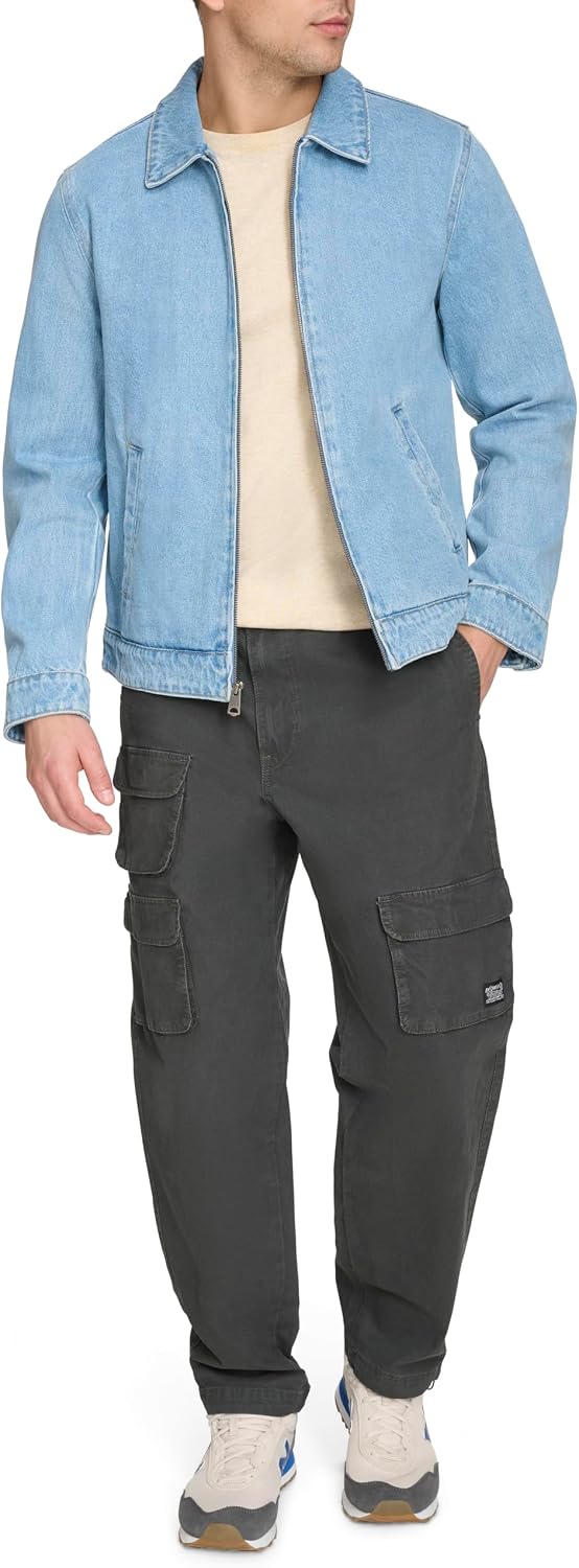 Men's Zip Front Denim Jacket - Image 2