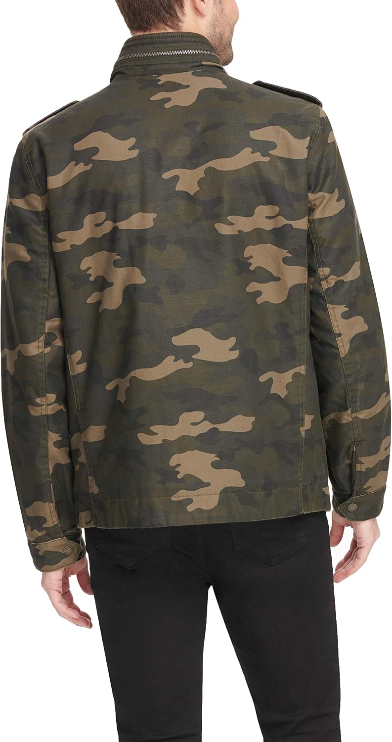 Men's Washed Cotton Two Pocket Military Jacket (Regular and Big and Tall Sizes) - Image 2