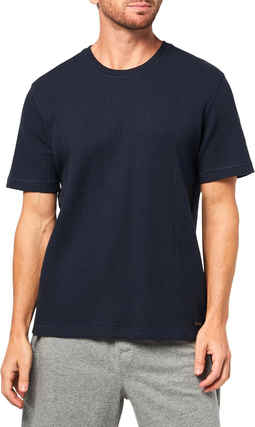 Men's Waffle Structure Cotton T-Shirt