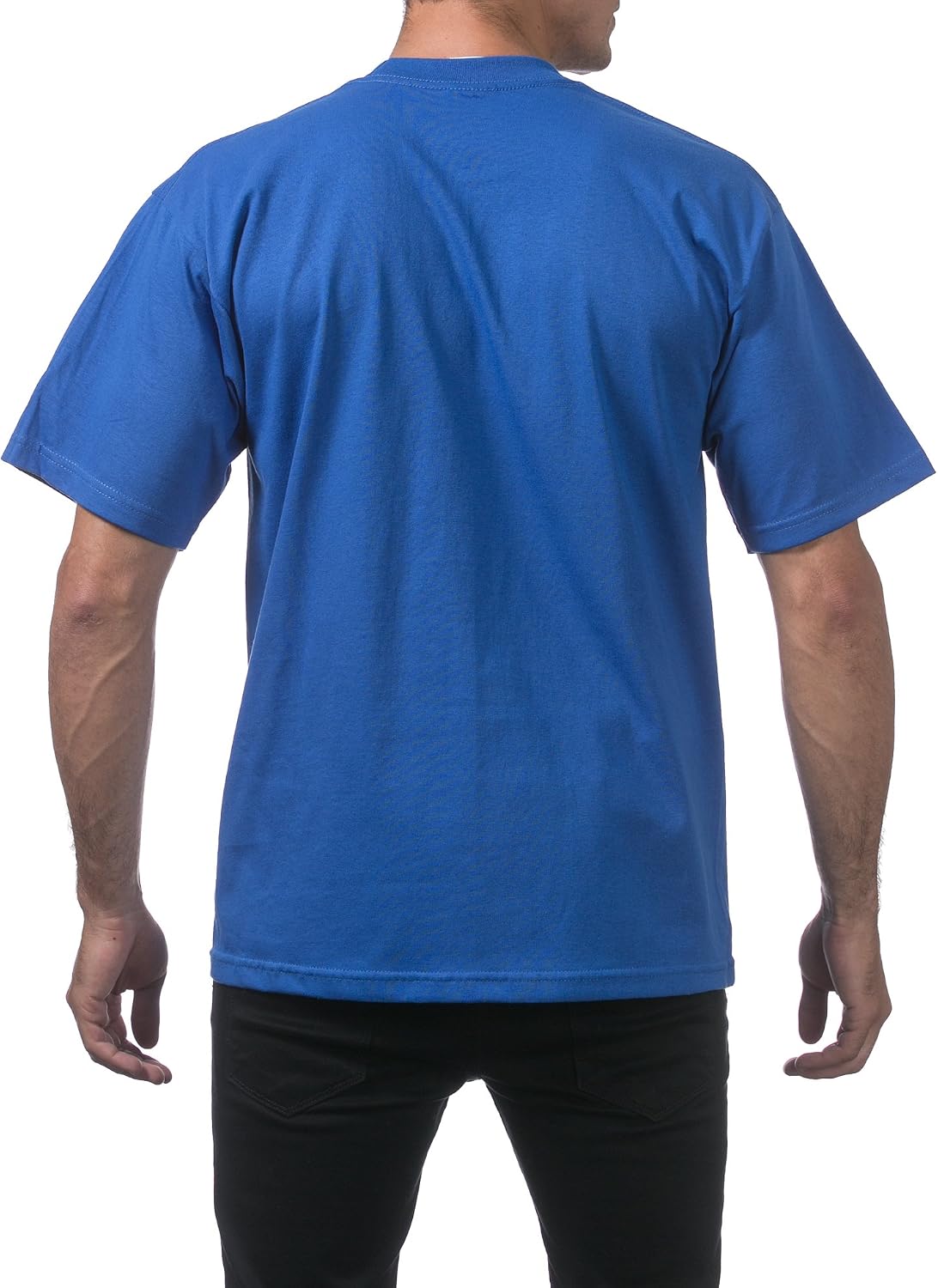 Men's Heavyweight Cotton Short Sleeve Crew Neck T-Shirt - Image 2